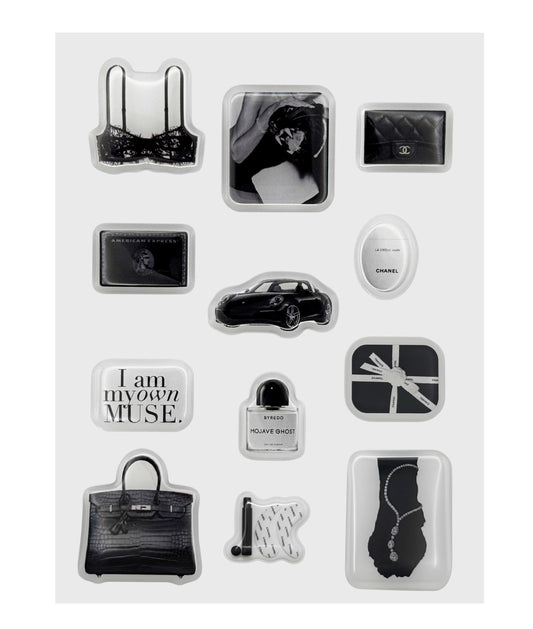 Black Cat Sticker Set