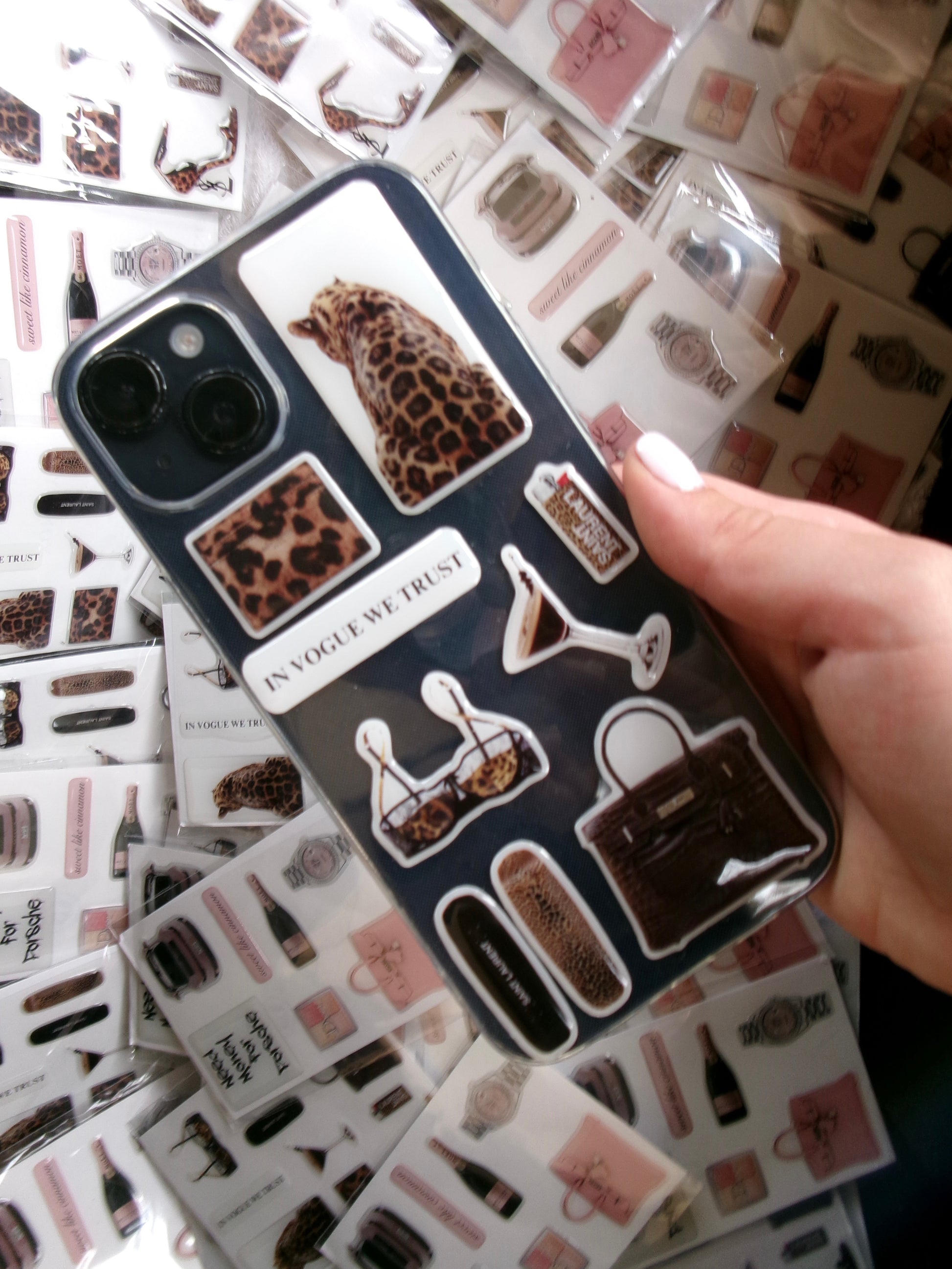 3D Stickers "Leopard Glamour" Set of 10 stickers