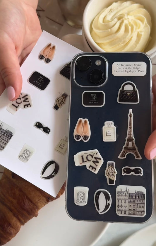 French Paris 3D stickers for bedroom wall décor, custom 3d stickers with romantic vibes