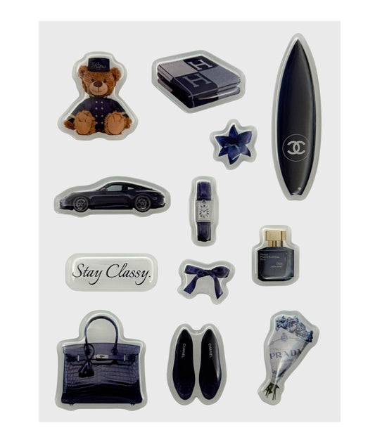Navy Baby Sticker Set